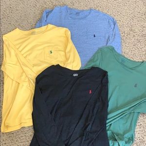 Four Ralph Lauren polo shirts men’s XL
